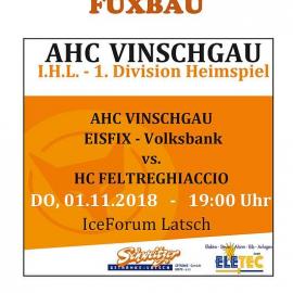 AHC Vinschgau Eisfix Volksbank vs. HC Feltreghiaccio