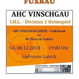 AHC Vinschgau Eisfix Volksbank vs. HC Pieve di Cadore