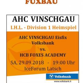 AHC Vinschgau Eisfix Volksbank vs. HCB Foxes Acadamy