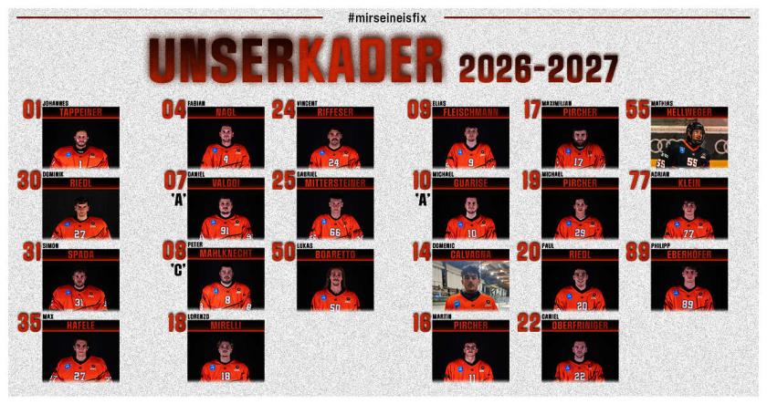Der Kader steht!